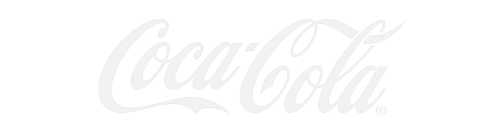 Faint, white Coca-Cola logo with signature cursive font on a light gray background, barely visible due to low contrast—much like RadiantOne identity data and intelligence solutions seamlessly integrating in the background.